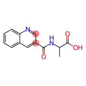 3-Quinolinecarboxamide,  N-(1-carboxyethyl)-  (5CI)