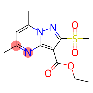 5,7-二甲基-2-(甲基磺酰基)吡唑并[1,5-a]嘧啶-3-羧酸乙酯