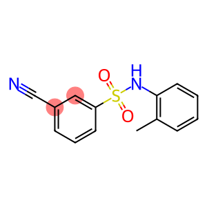 Benzenesulfonamide, 3-cyano-N-(2-methylphenyl)-