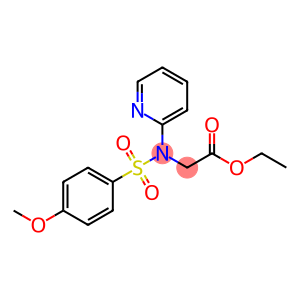 ethyl 2-[[(4-methoxyphenyl)sulfonyl](2-pyridinyl)amino]acetate