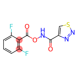 Benzoic acid, 2,6-difluoro-, (1,2,3-thiadiazol-4-ylcarbonyl)azanyl ester