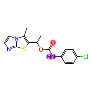 Carbamic acid, (4-chlorophenyl)-, 1-(3-methylimidazo[2,1-b]thiazol-2-yl)ethyl ester (9CI)