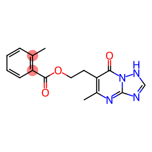 2-(5-METHYL-7-OXO-4,7-DIHYDRO[1,2,4]TRIAZOLO[1,5-A]PYRIMIDIN-6-YL)ETHYL 2-METHYLBENZENECARBOXYLATE