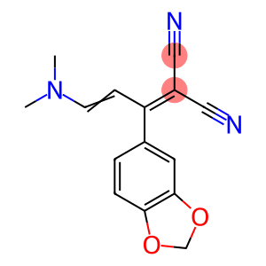 2-[(E)-1-(1,3-BENZODIOXOL-5-YL)-3-(DIMETHYLAMINO)-2-PROPENYLIDENE]MALONONITRILE