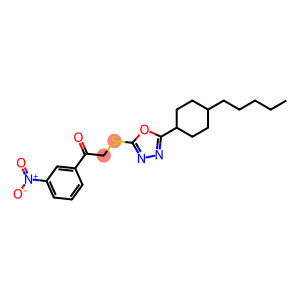 1-(3-nitrophenyl)-2-{[5-(4-pentylcyclohexyl)-1,3,4-oxadiazol-2-yl]sulfanyl}ethan-1-one