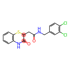 N-(3,4-DICHLOROBENZYL)-2-(3-OXO-3,4-DIHYDRO-2H-1,4-BENZOTHIAZIN-2-YL)ACETAMIDE