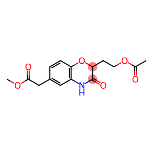 2H-1,4-Benzoxazine-6-acetic acid, 2-[2-(acetyloxy)ethyl]-3,4-dihydro-3-oxo-, methyl ester