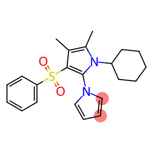 1-CYCLOHEXYL-2,3-DIMETHYL-4-BENZENE SULPHONYL-5-(1-PYRROLO)-PYRROLE