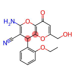 2-AMINO-4-(2-ETHOXYPHENYL)-6-(HYDROXYMETHYL)-8-OXO-4,8-DIHYDROPYRANO[3,2-B]PYRAN-3-CARBONITRILE