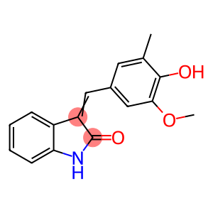 3-[(4-HYDROXY-3-METHOXY-5-METHYLPHENYL)METHYLENE]-1,3-DIHYDRO-2H-INDOL-2-ONE