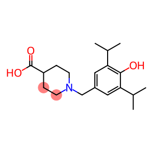 1-(4-HYDROXY-3,5-DIISOPROPYLBENZYL)-4-PIPERIDINECARBOXYLIC ACID