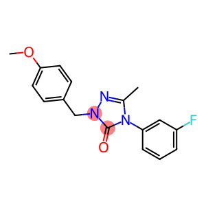 4-(3-FLUOROPHENYL)-2-(4-METHOXYBENZYL)-5-METHYL-2,4-DIHYDRO-3H-1,2,4-TRIAZOL-3-ONE
