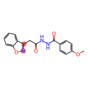 N'-[2-(1,2-BENZISOXAZOL-3-YL)ACETYL]-4-METHOXYBENZENECARBOHYDRAZIDE