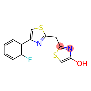 2-([4-(2-FLUOROPHENYL)-1,3-THIAZOL-2-YL]METHYL)-1,3-THIAZOL-4-OL