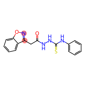 2-[2-(1,2-BENZISOXAZOL-3-YL)ACETYL]-N-PHENYL-1-HYDRAZINECARBOTHIOAMIDE