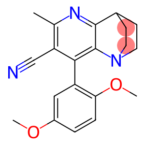 3-(2,5-dimethoxyphenyl)-5-methyl-1,6-diazatricyclo[6.2.2.0~2,7~]dodeca-2(7),3,5-triene-4-carbonitrile