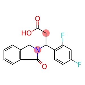 3-(2,4-DIFLUOROPHENYL)-3-(1-OXO-1,3-DIHYDRO-2H-ISOINDOL-2-YL)PROPANOIC ACID