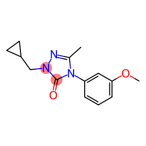 3H-1,2,4-Triazol-3-one, 2-(cyclopropylmethyl)-2,4-dihydro-4-(3-methoxyphenyl)-5-methyl-