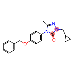 4-[4-(BENZYLOXY)PHENYL]-2-(CYCLOPROPYLMETHYL)-5-METHYL-2,4-DIHYDRO-3H-1,2,4-TRIAZOL-3-ONE