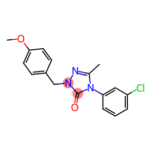 4-(3-CHLOROPHENYL)-2-(4-METHOXYBENZYL)-5-METHYL-2,4-DIHYDRO-3H-1,2,4-TRIAZOL-3-ONE