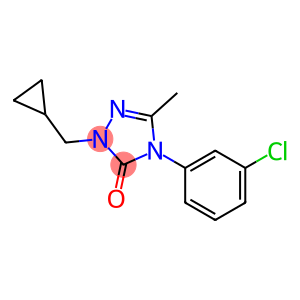 4-(3-chlorophenyl)-1-(cyclopropylmethyl)-3-methyl-4,5-dihydro-1H-1,2,4-triazol-5-one