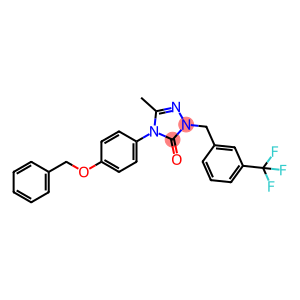 4-[4-(BENZYLOXY)PHENYL]-5-METHYL-2-[3-(TRIFLUOROMETHYL)BENZYL]-2,4-DIHYDRO-3H-1,2,4-TRIAZOL-3-ONE