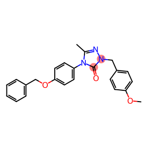 4-[4-(benzyloxy)phenyl]-1-[(4-methoxyphenyl)methyl]-3-methyl-4,5-dihydro-1H-1,2,4-triazol-5-one