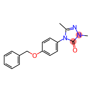 4-[4-(BENZYLOXY)PHENYL]-2,5-DIMETHYL-2,4-DIHYDRO-3H-1,2,4-TRIAZOL-3-ONE