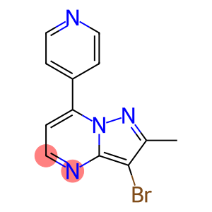 Pyrazolo[1,5-a]pyrimidine, 3-bromo-2-methyl-7-(4-pyridinyl)-