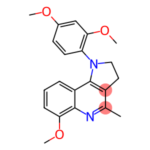 1H-Pyrrolo[3,2-c]quinoline, 1-(2,4-dimethoxyphenyl)-2,3-dihydro-6-methoxy-4-methyl-