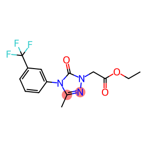 ETHYL 2-(3-METHYL-5-OXO-4-[3-(TRIFLUOROMETHYL)PHENYL]-4,5-DIHYDRO-1H-1,2,4-TRIAZOL-1-YL)ACETATE