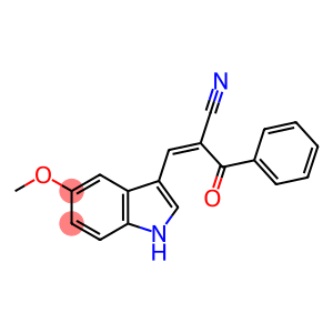 2-BENZOYL-3-(5-METHOXY-1H-INDOL-3-YL)ACRYLONITRILE