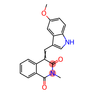 (4E)-4-[(5-methoxy-1H-indol-3-yl)methylidene]-2-methyl-1,2,3,4-tetrahydroisoquinoline-1,3-dione