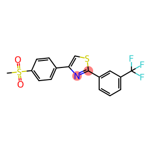 4-(4-methanesulfonylphenyl)-2-[3-(trifluoromethyl)phenyl]-1,3-thiazole