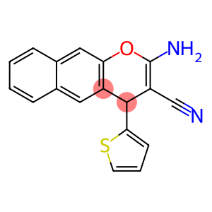 2-AMINO-4-(2-THIENYL)-4H-BENZO[G]CHROMENE-3-CARBONITRILE