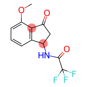 2,2,2-trifluoro-N-(4-methoxy-3-oxo-2,3-dihydro-1H-inden-1-yl)acetamide