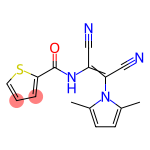 N-[(1E)-1,2-dicyano-2-(2,5-dimethyl-1H-pyrrol-1-yl)eth-1-en-1-yl]thiophene-2-carboxamide