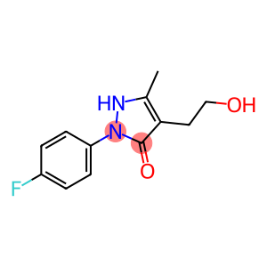 2-(4-FLUOROPHENYL)-4-(2-HYDROXYETHYL)-5-METHYL-1,2-DIHYDRO-3H-PYRAZOL-3-ONE