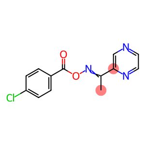 2-([(4-CHLOROBENZOYL)OXY]ETHANIMIDOYL)PYRAZINE