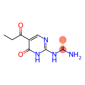 (6-oxo-5-propanoyl-1,6-dihydropyrimidin-2-yl)thiourea