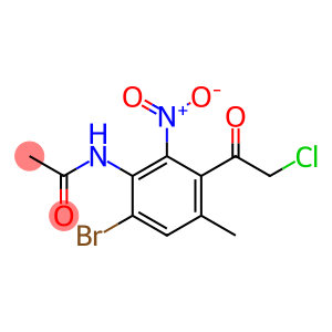 p-Acetotoluide,  6-bromo-3-(chloroacetyl)-2-nitro-  (1CI)