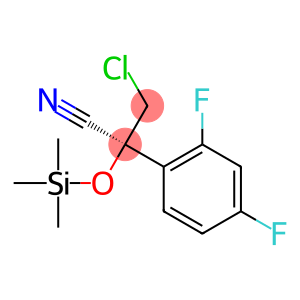 (S)-3-chloro-2-(2,4-difluorophenyl)-2-((trimethylsilyl)oxy)propanenitrile