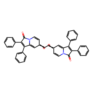 3(7H)-Indolizinone, 7,7'-(1,2-ethanediylidene)bis[1,2-diphenyl- (9CI)