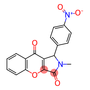 1-{4-nitrophenyl}-2-methyl-1,2-dihydrochromeno[2,3-c]pyrrole-3,9-dione