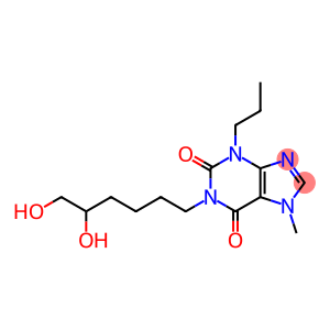 1-(5,6-dihydroxyhexyl)-7-methyl-3-propyl-purine-2,6-dione