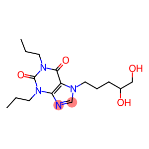 7-(4,5-dihydroxypentyl)-1,3-dipropyl-purine-2,6-dione