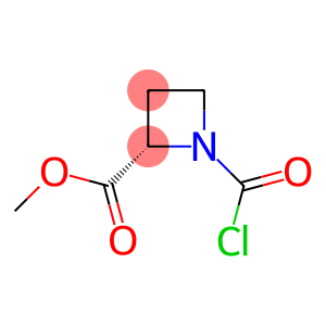 2-Azetidinecarboxylic acid, 1-(chlorocarbonyl)-, methyl ester, (S)- (9CI)
