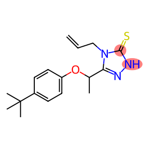 3H-1,2,4-Triazole-3-thione, 5-[1-[4-(1,1-dimethylethyl)phenoxy]ethyl]-2,4-dihydro-4-(2-propen-1-yl)-