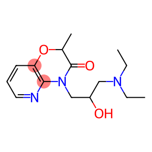 10-(3-diethylamino-2-hydroxy-propyl)-8-methyl-7-oxa-2,10-diazabicyclo[ 4.4.0]deca-2,4,11-trien-9-one