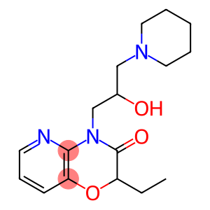 8-ethyl-10-[2-hydroxy-3-(1-piperidyl)propyl]-7-oxa-2,10-diazabicyclo[4 .4.0]deca-2,4,11-trien-9-one